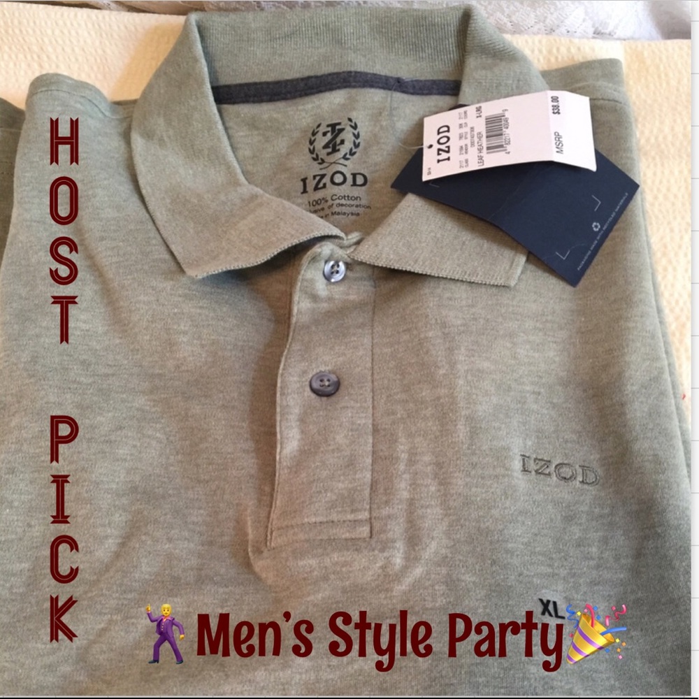 Izod men’s short sleeves polo 🎉Host Pick🎊